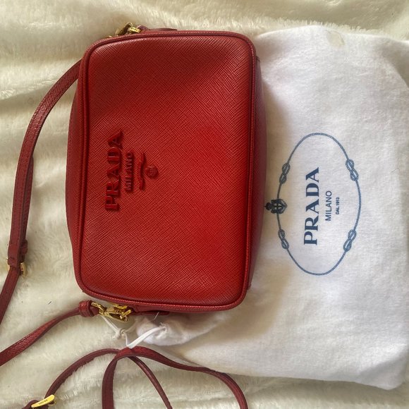 Prada Saffiano Lux Camera Bag